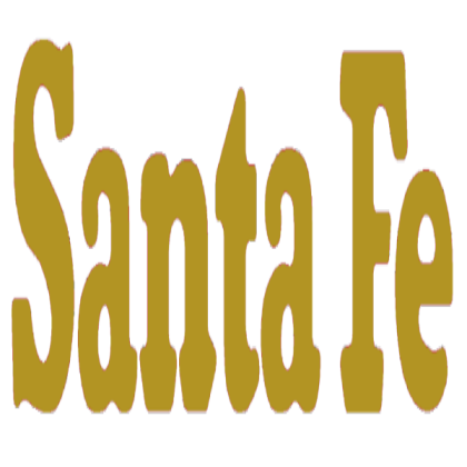 Transparent Santa Fe Lettering (Yellow) Roblox decal