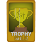 Trophy Gold Trading Card