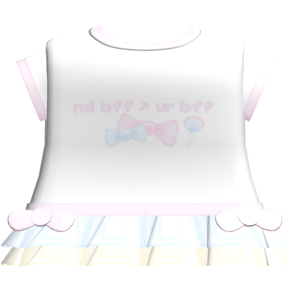 Cute Sweet Candy Blue Bff Dress Roblox item