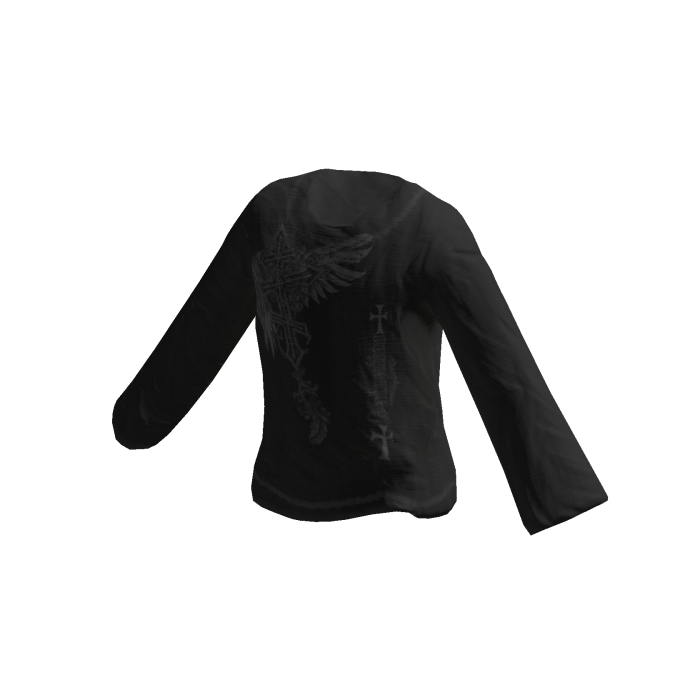 Black Graphic Sweater