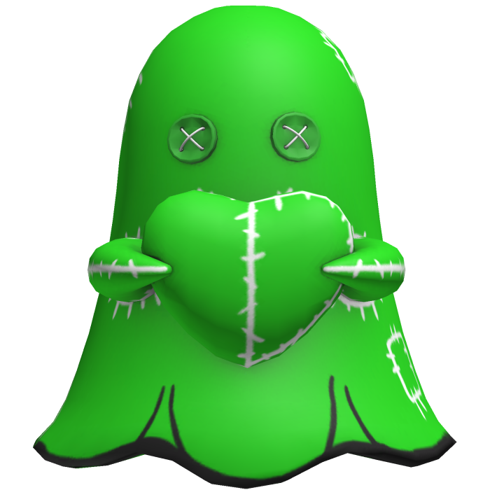 green halloween ghost
