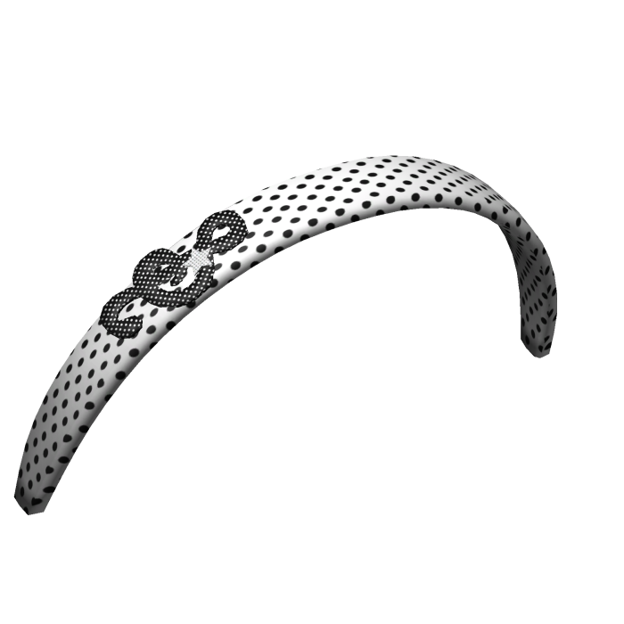 Y2k Music Note Polka Dots Headband 