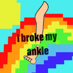 I broke my ankle!