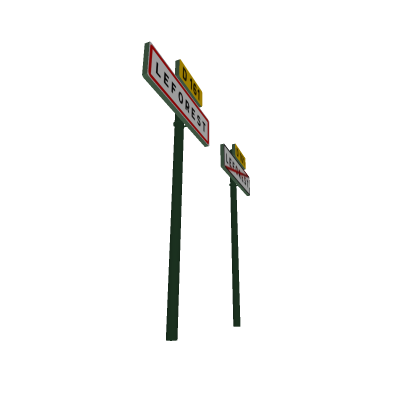 Panneau d'agglomération Leforest 2