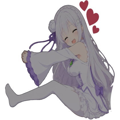 Emilia Anime Girl Hug