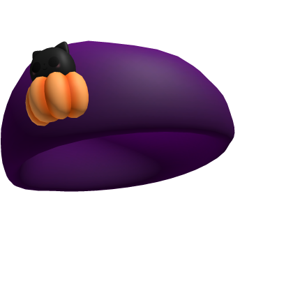 Cute Halloween Cat Beret Roblox item