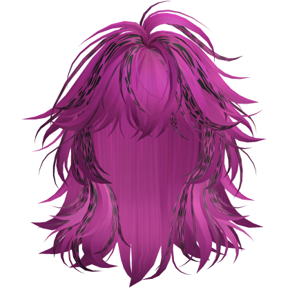Short Layered Anime Wolfcut (Pink Leopard) Roblox item