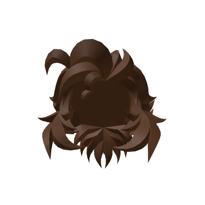 Brown Blocky Swept Mullet