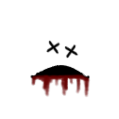 Cartoon Face (Bleeding Mouth) Roblox decal