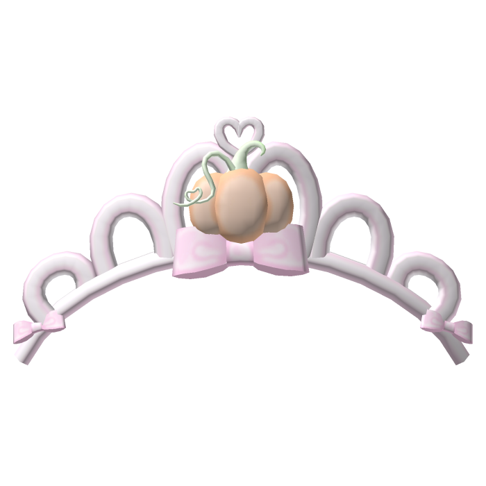 . ‿ ♡ heart pumpkin princess tiara !