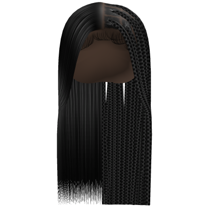 Half Braids Half Lace [Black] Roblox item