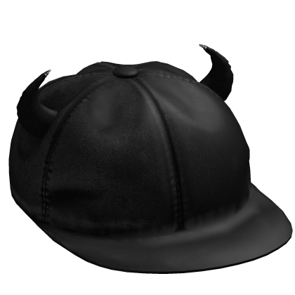 grunge dark gothic horns sideswept cap Roblox item