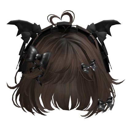 Goth Bob w/Maid Headband (Brown)