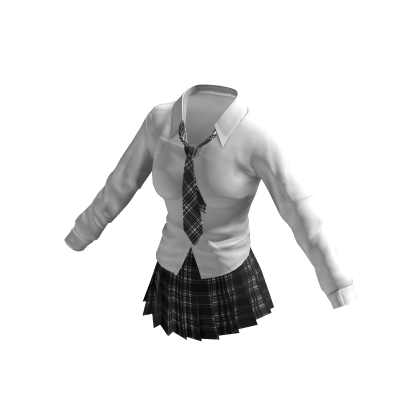 Office Siren Plaid Outfit w Tie thumbnail
