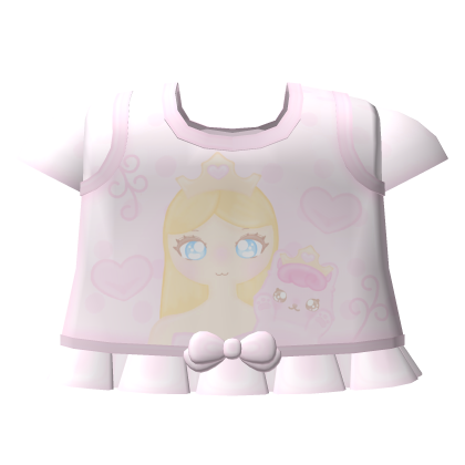 ♡ . ‿ *ooh* look at my cute pink princess pjs !
