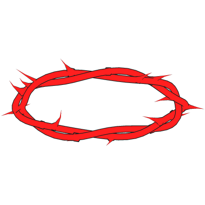 Glowing Thorn Halo Red Black Roblox item