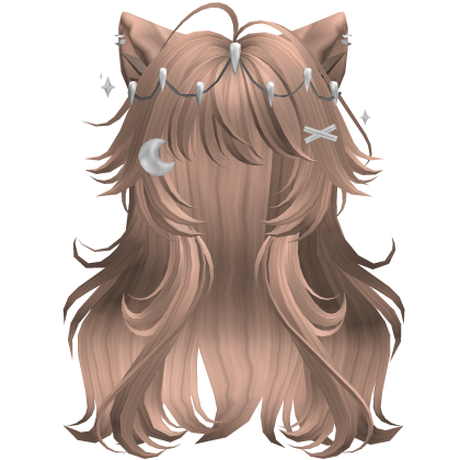 Super Fluffy Anime Werewolf Hair (Milk Tea)