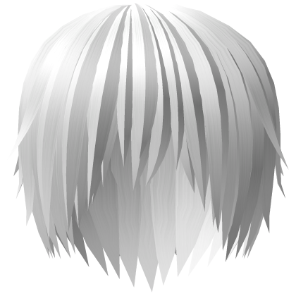 white messy emo vkei hair