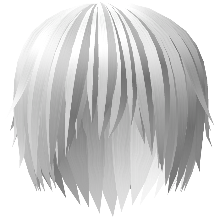 white messy emo vkei hair