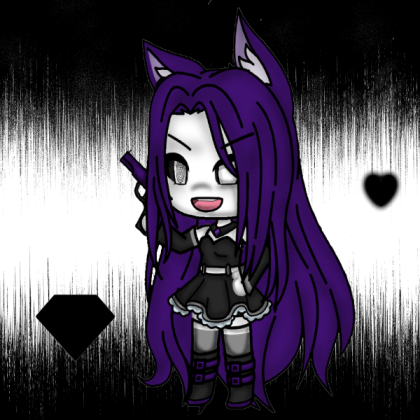 Gacha life Black Roblox decal