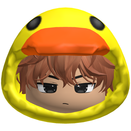 Messy Ginger Hair w Duck Hood Roblox item