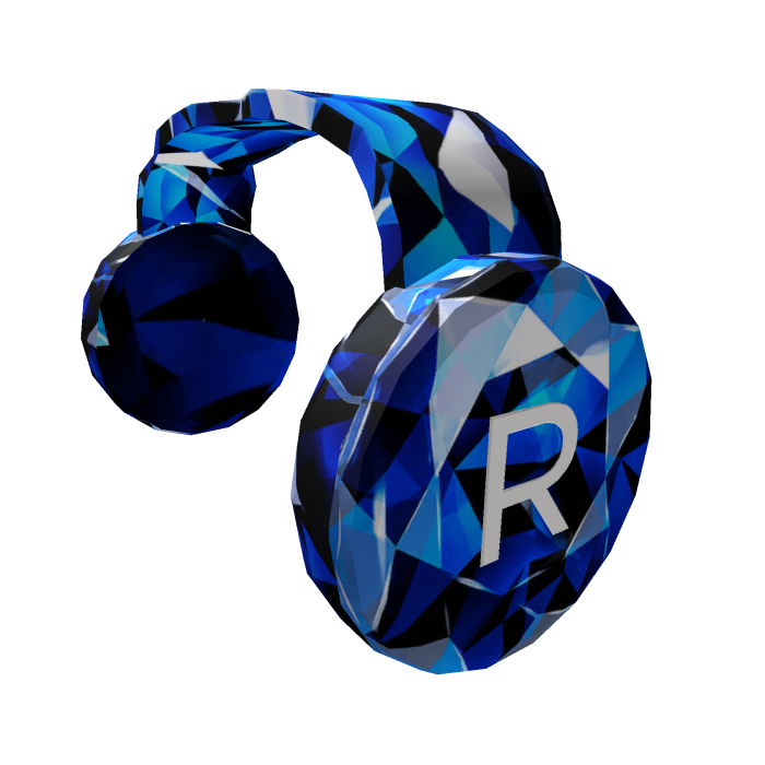 Blue Headphone Sparkle Time