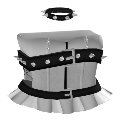 Black and White Punk/Gothic Corset thumbnail