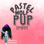 Pastel wolf pup