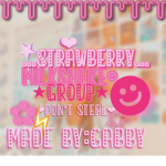 Strawberry milkshake group!