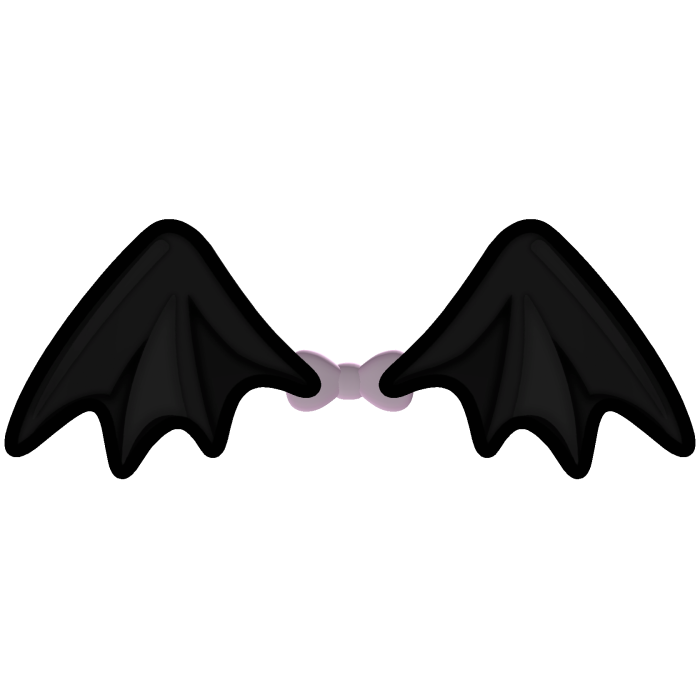 . ‿ ♡BOO! spooky vampire bat cupcake wings