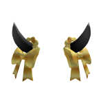 Gold Horn & Bow Cute V2