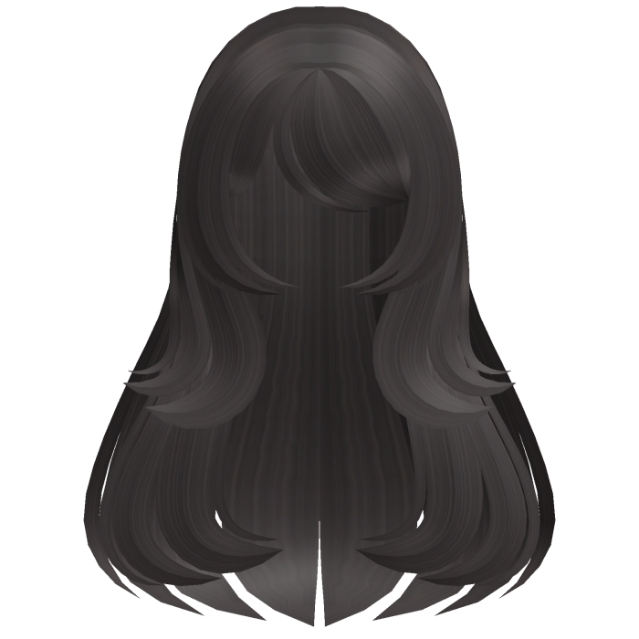 ♡ kawaii brown long flowy hair