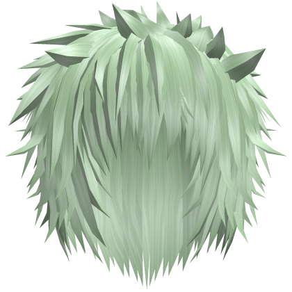 Mint Green Messy Anime Spiky Emo Hair  Roblox item