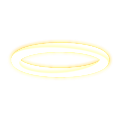Emissive Glowing Golden Halo Roblox item