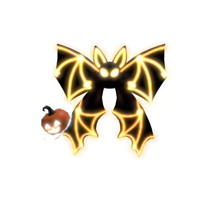NEW! Glowing Bat with Pumpkin