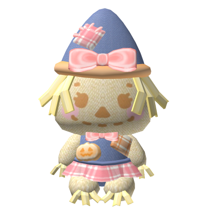 . ‿ ♡ scarecrow cutie halloween pumpkin backpa Roblox item