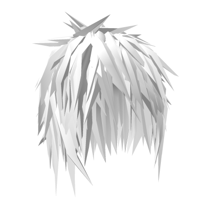 White Anime Messy Boy Emo Hair Roblox item