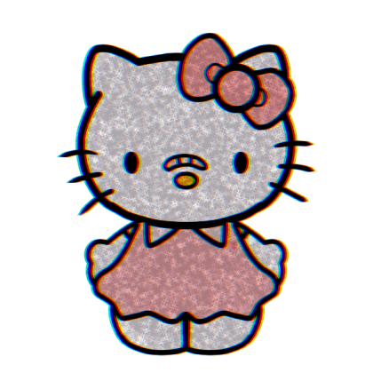 Hello Kitty Sparkle Edit Band-Aid Aesthetic Kawaii Roblox decal