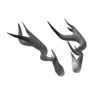 Grey Blazewood Horns