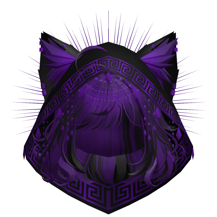 Egyptian Bob w/ Divine Purple Black Hood