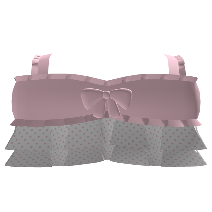cute pink polka dot ruffle shirt