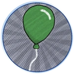 Green balloon