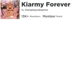Kiarmyplaysadoptme Fan Group
