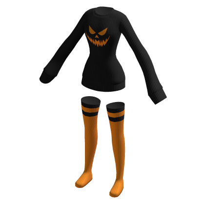 Oversized Halloween Sweater w/ Socks thumbnail