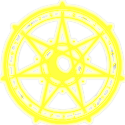 🌙 [EMISSIVE] Yellow Moon Summoning Circle Roblox item