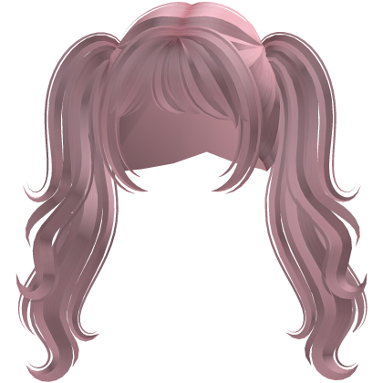 Gyaru Messy Wispy Front & Back Twintails (Pink) Roblox item