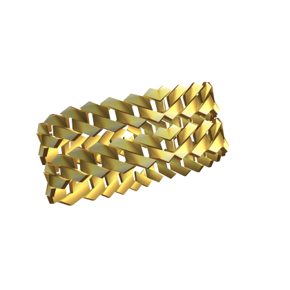 Gold Chain Link Bracelets [L]