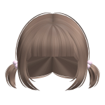 ♡ : baby small pigtails in light brown