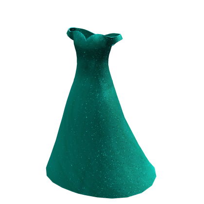 Cyan Princess Gala Dress thumbnail