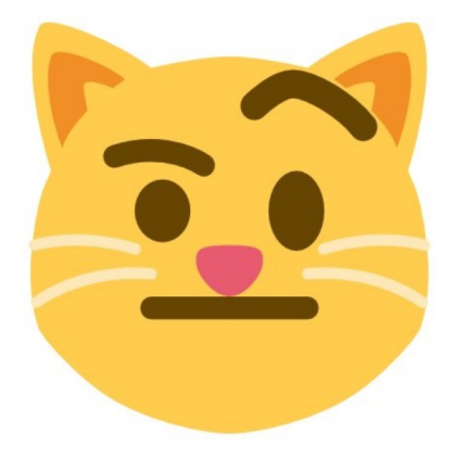 Skeptical Cat Emoji Roblox decal
